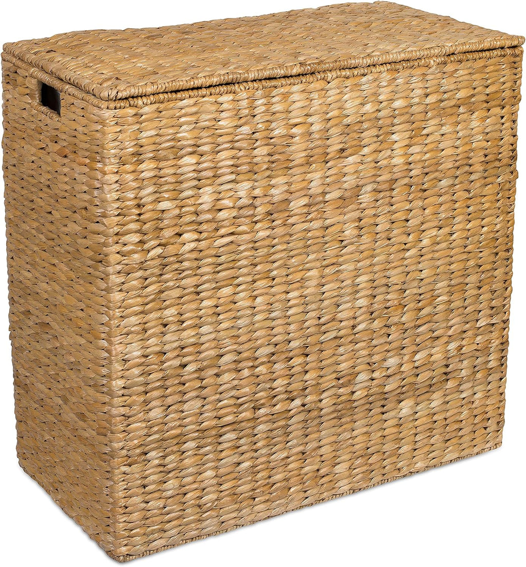 Extra large split gift basket with lining
