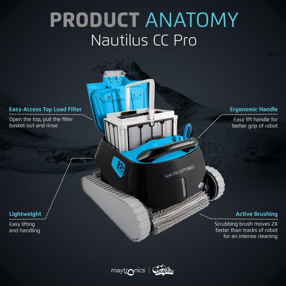 Dolphin Nautilus CC Robotic Pool Vacuum Cleaner All Pools up to 33 FT