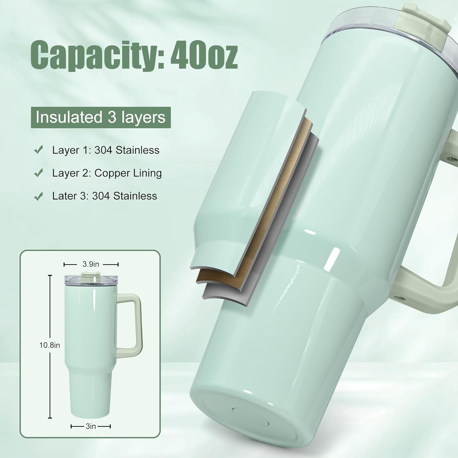 40 oz sublimation glass